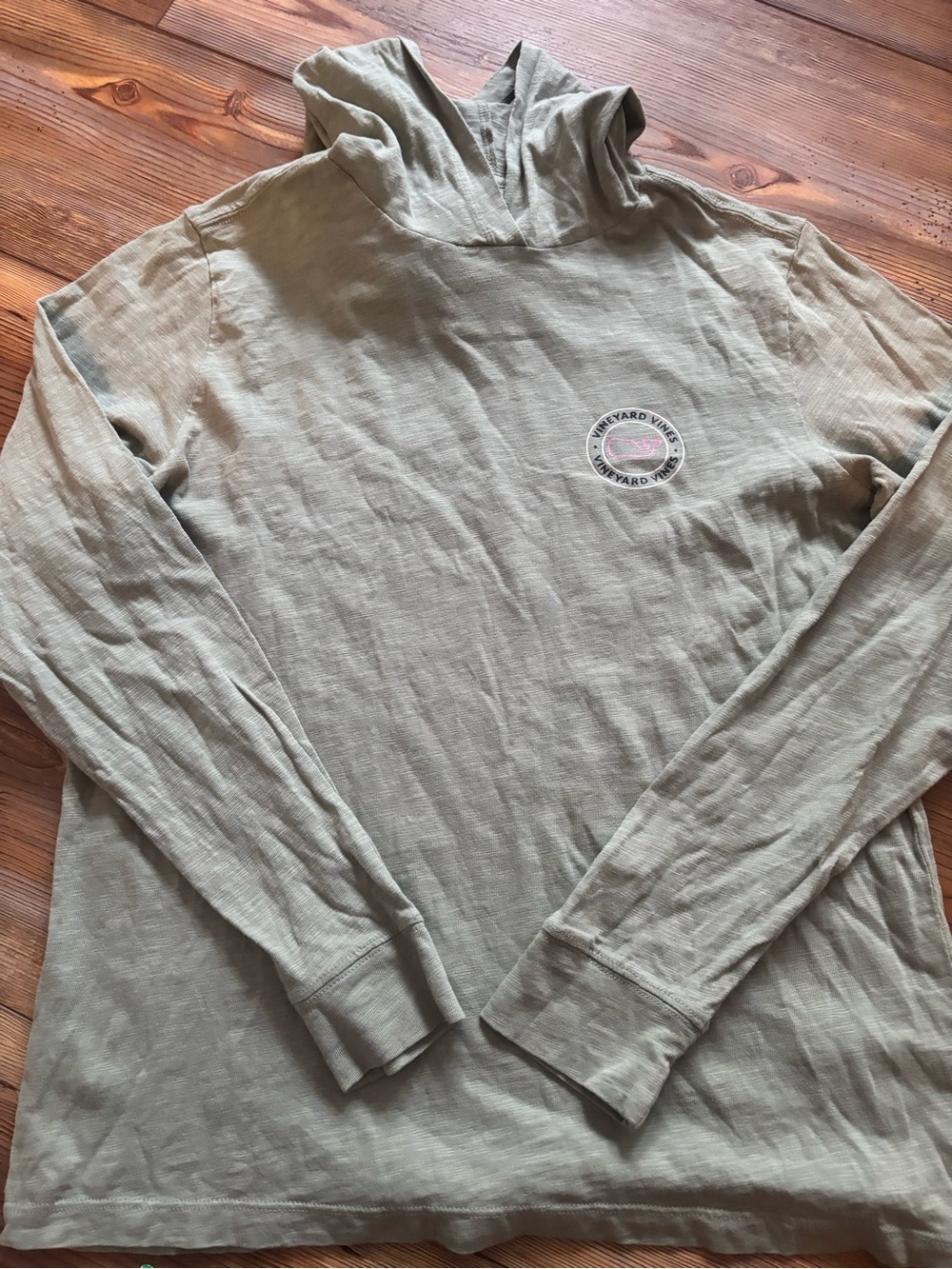 Vineyard Vines Olive Green Lightweight Hoodie